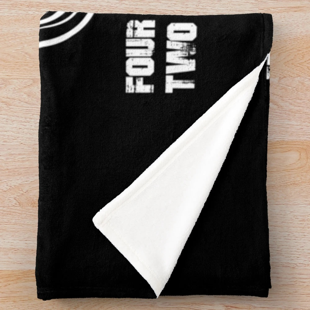 Motorcycle-themed plush blanket for biker lifestyle