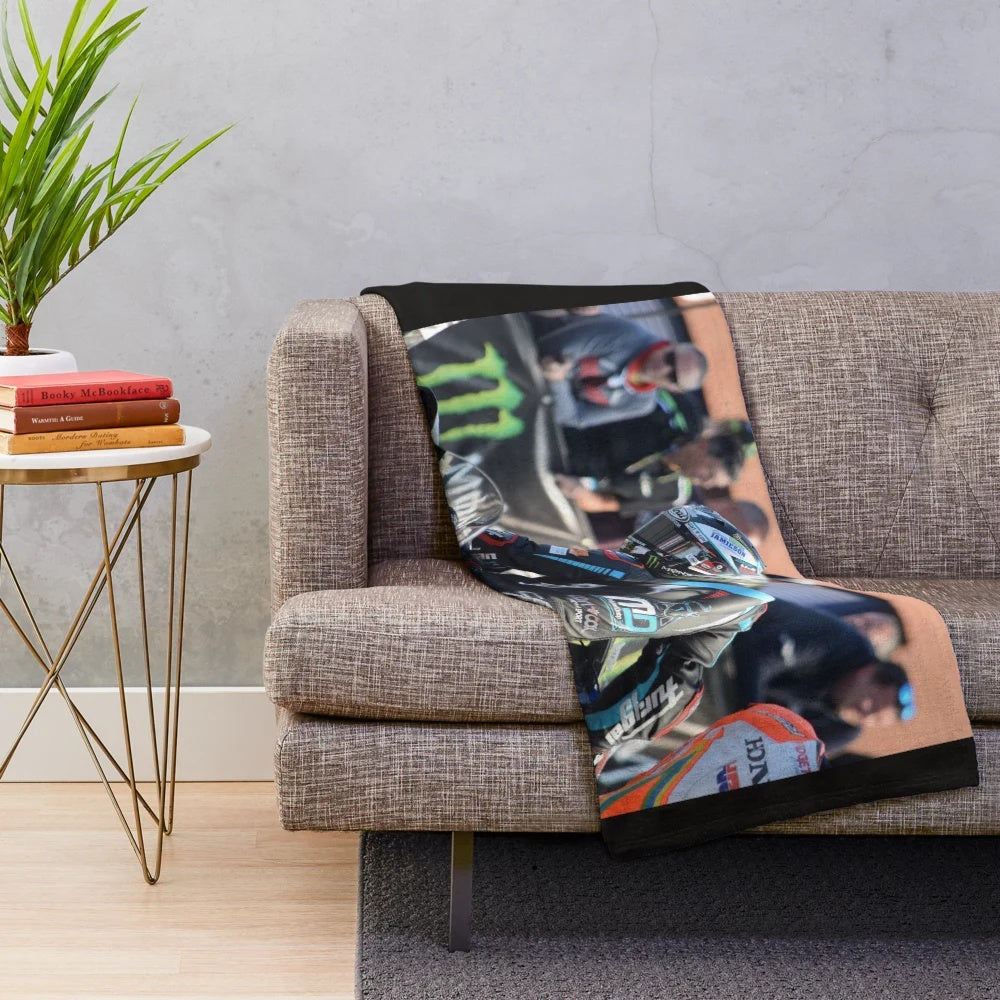 Michael Dunlop Isle of Man TT 2018 Motorcycle Racing Plush Blanket