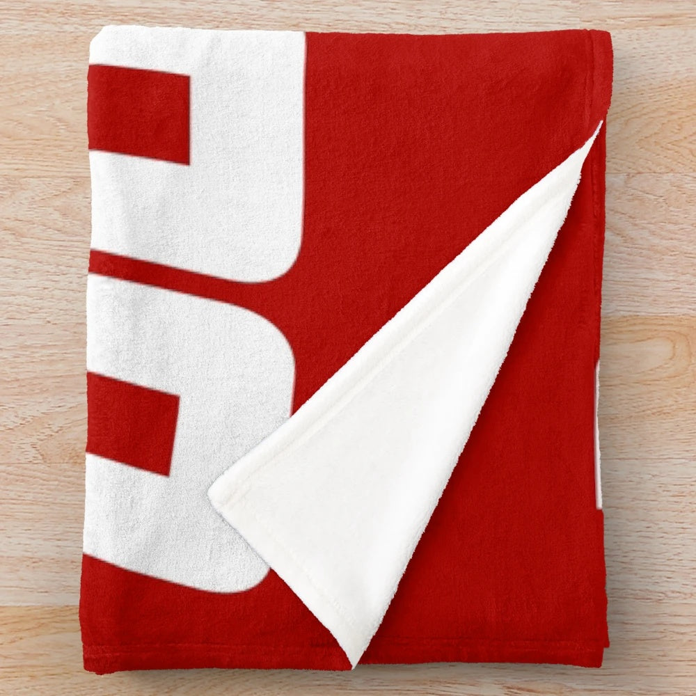 Michael Schumacher F1 racing car inspired plush blanket