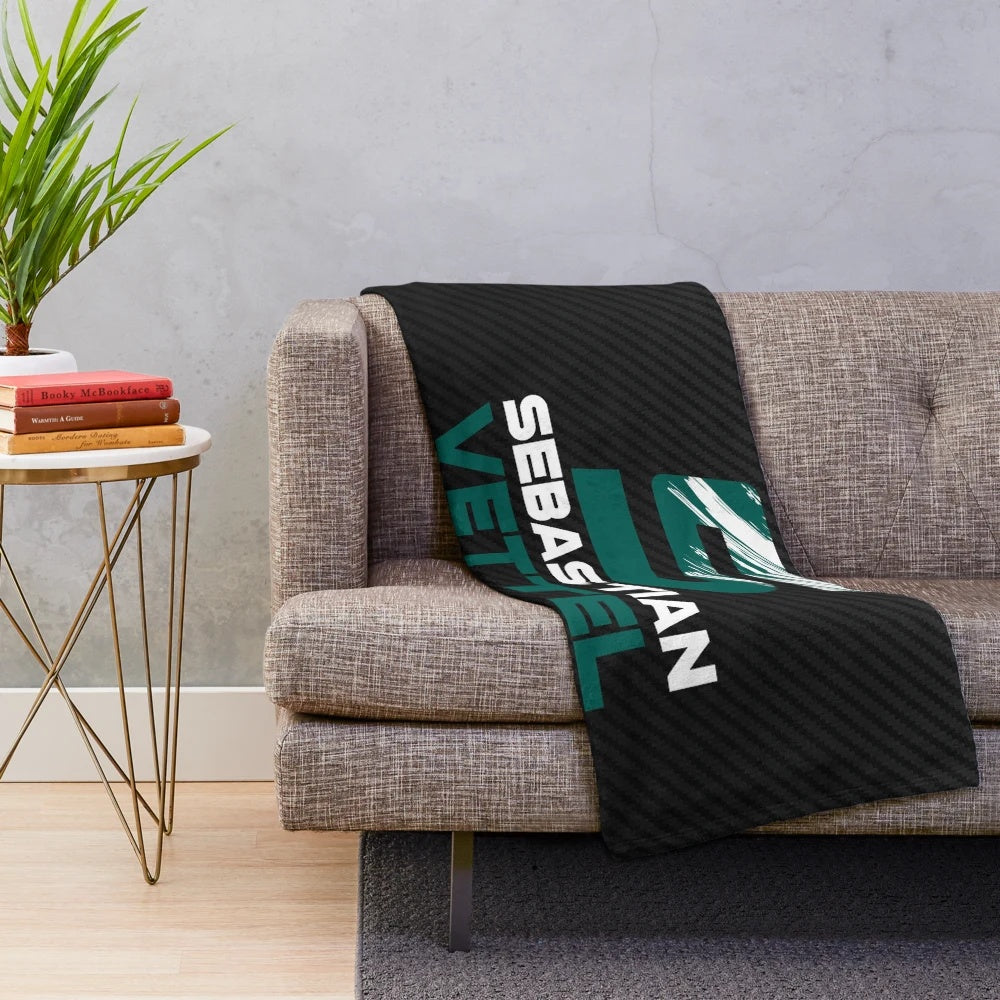 Sebastian Vettel 5 2021 Formula 1 Motorsport Plush Blanket
