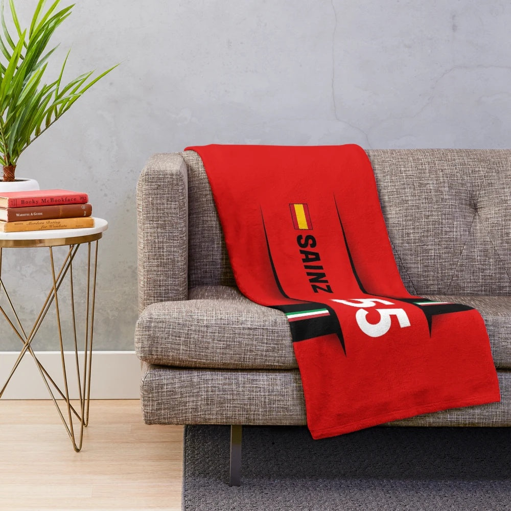F1 2023 Carlos Sainz Jr. Plush Blanket