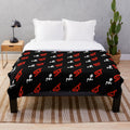 Motorsport-themed plush blanket for Ford Focus ST enthusiasts