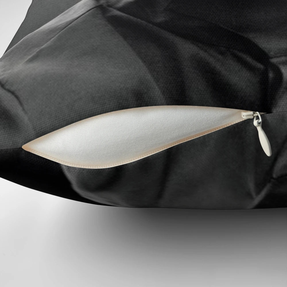 Stylized illustration of Formula 1 driver Charles Leclerc on a decorative pillow