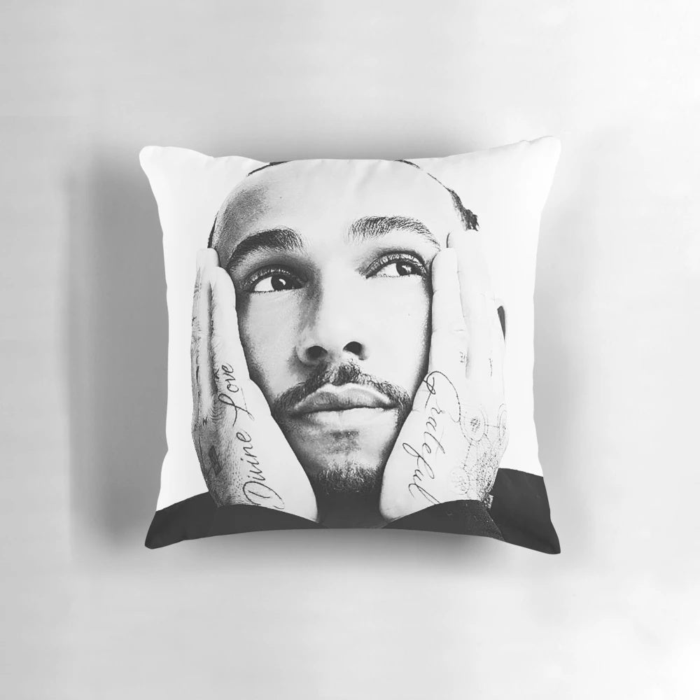 Stylish pillow featuring a Formula 1 inspired design with the number 44.