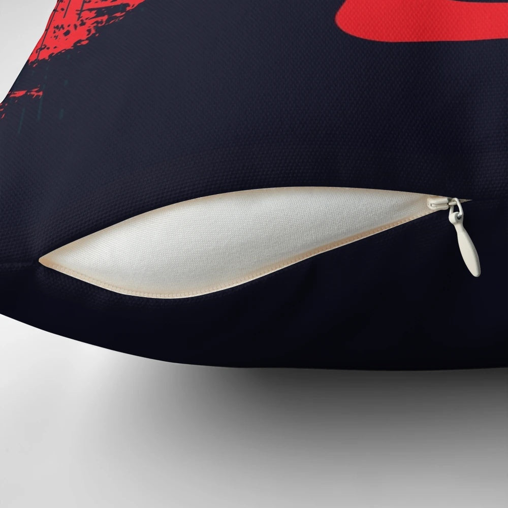 A stylish and comfortable pillow featuring the iconic #33 of Formula 1 driver Max Verstappen, perfect for any racing fan's home decor.