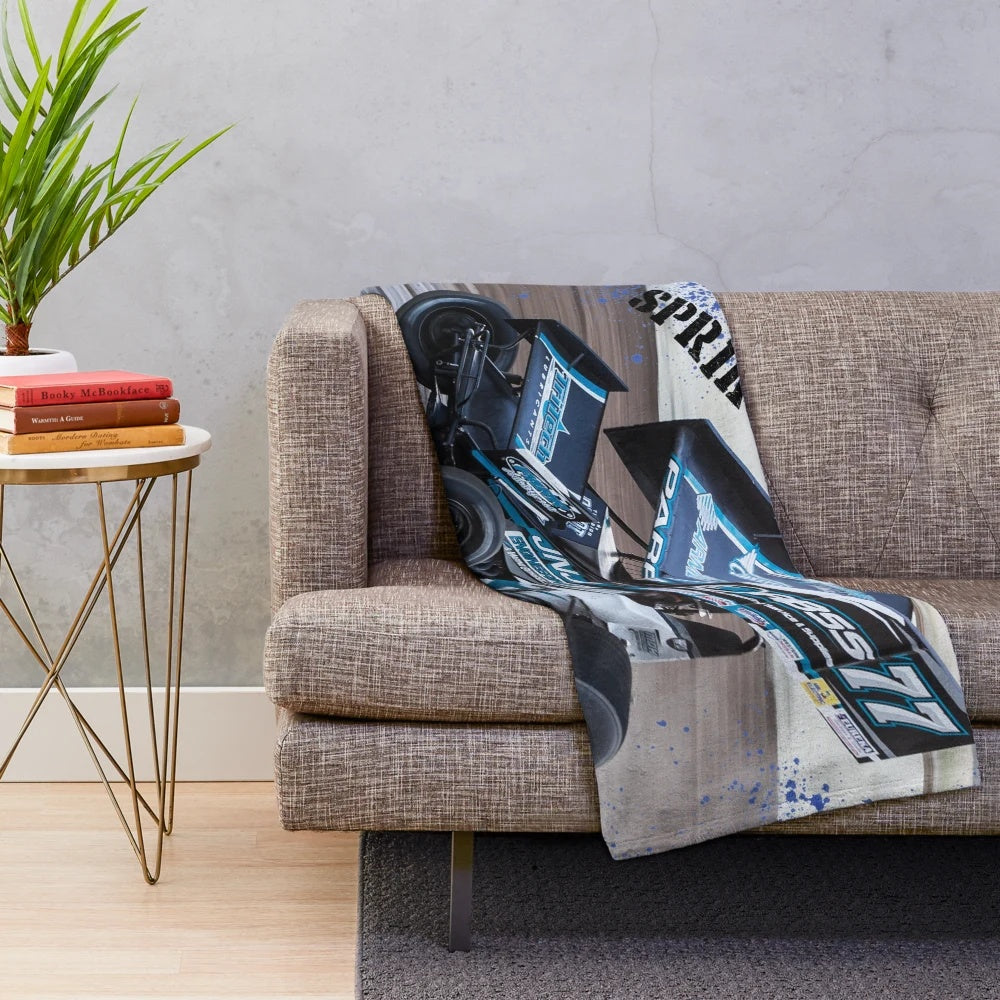410 sprint car plush blanket