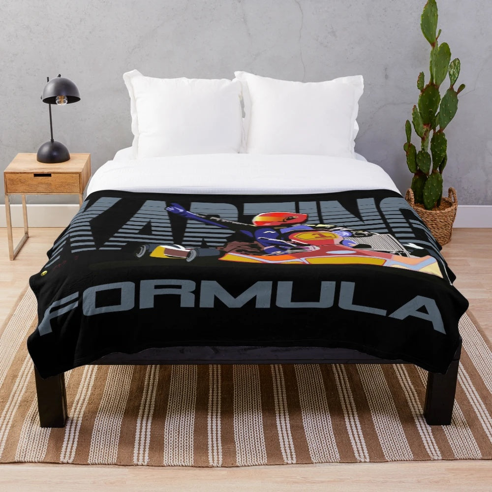 Motorsports Inspired Karting Plush Blanket