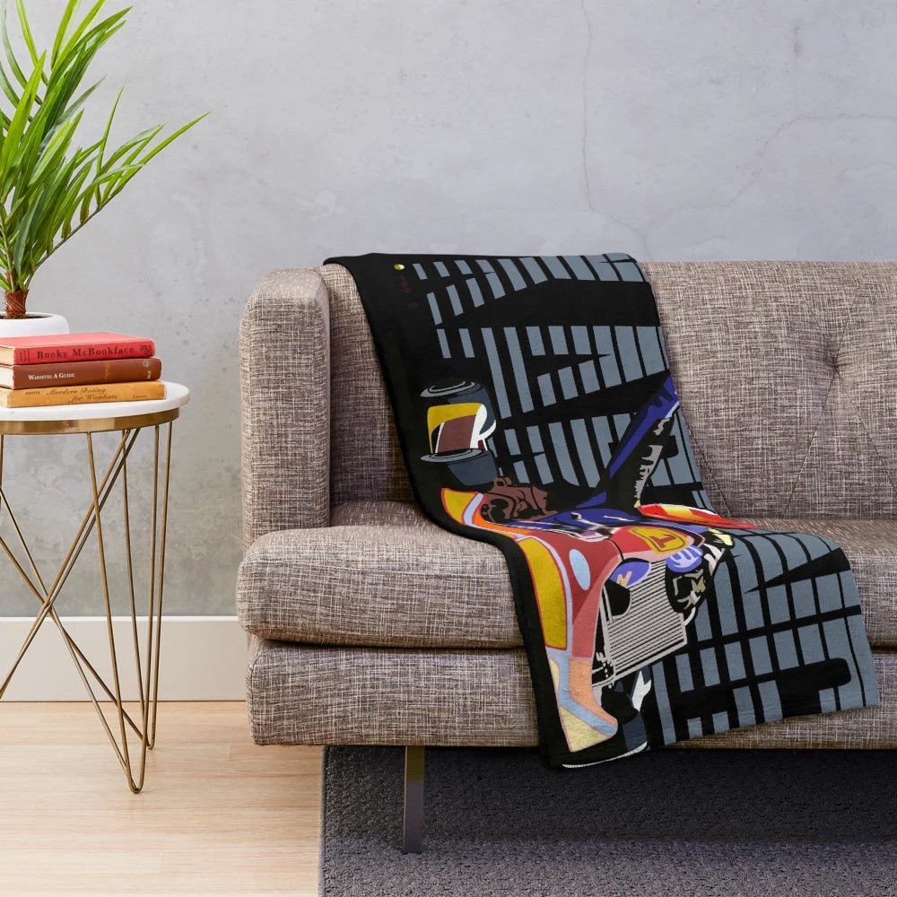 Motorsports Inspired Karting Plush Blanket