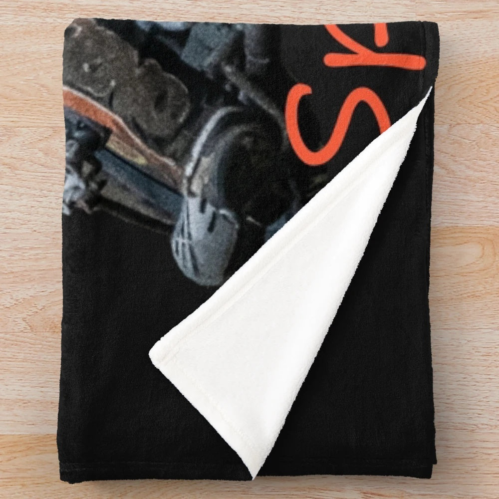Speedway plush blanket for motorsports fans