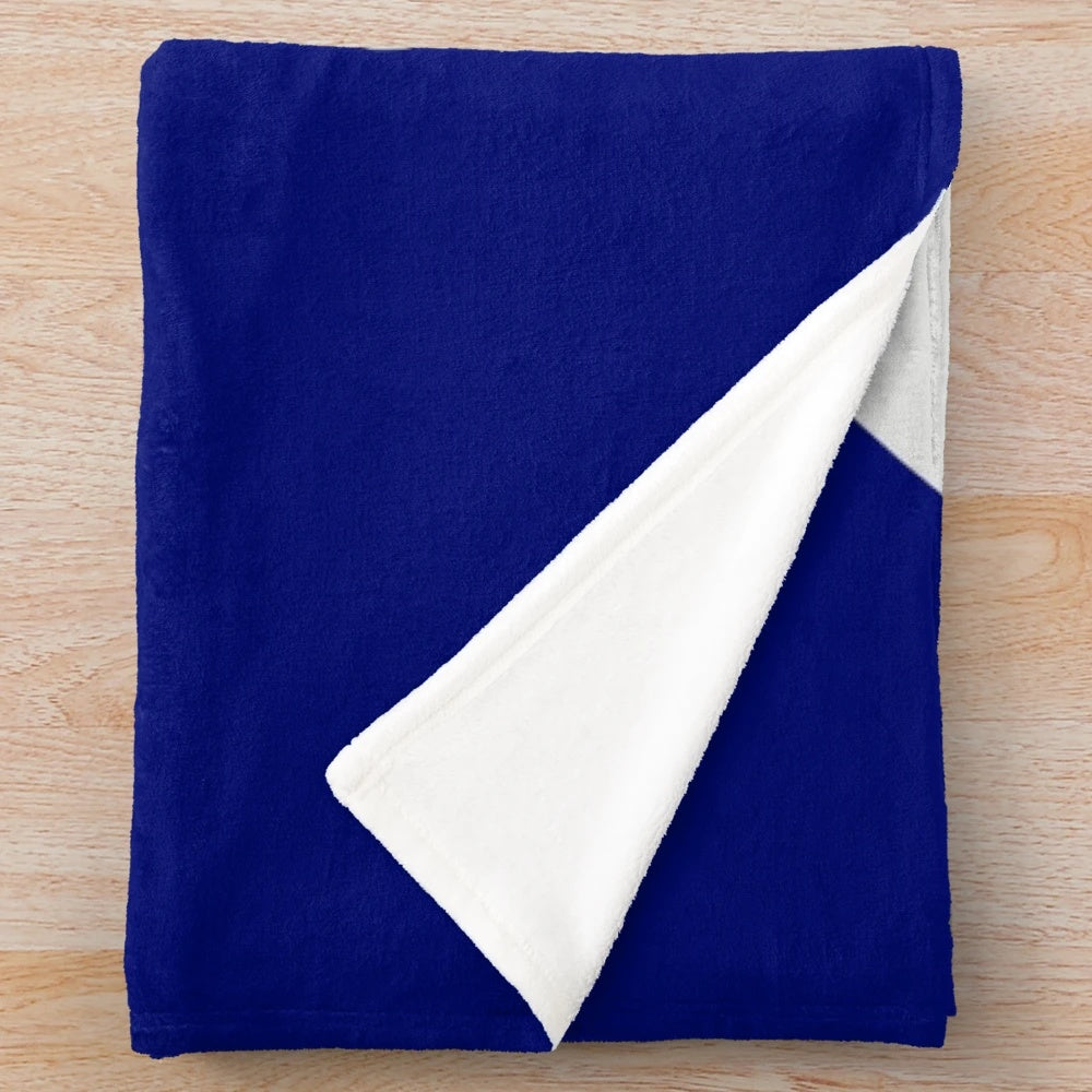 Mountain bike plush blanket with cool, retro design