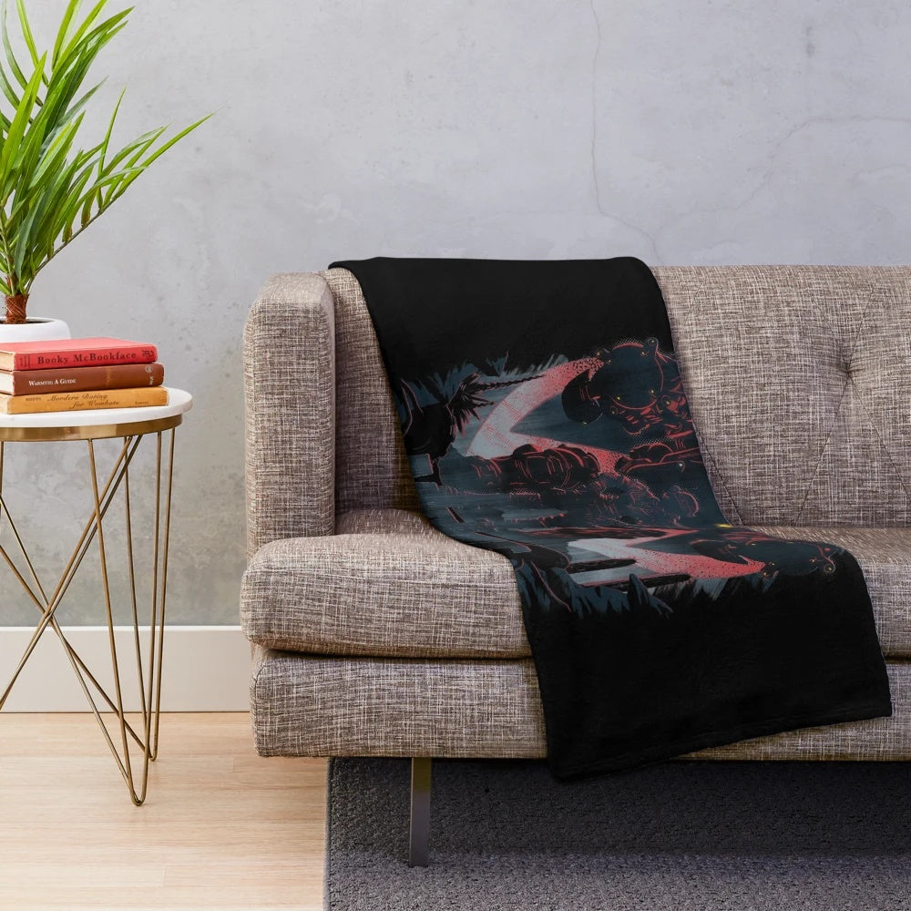 Moze-inspired Borderlands 3 plush blanket featuring the game's character