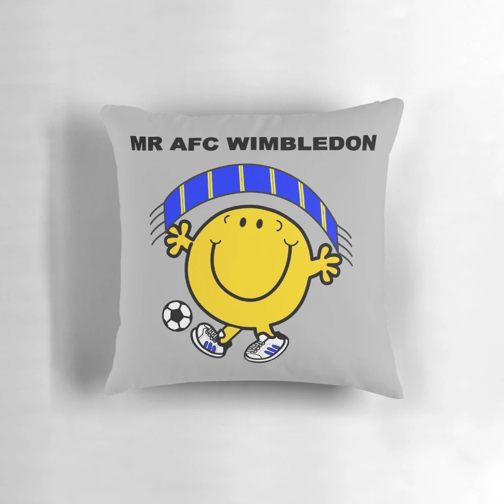 Mr AFC Wimbledon Pillow - A Soft, Comfortable Pillow for Football and Soccer Enthusiasts
