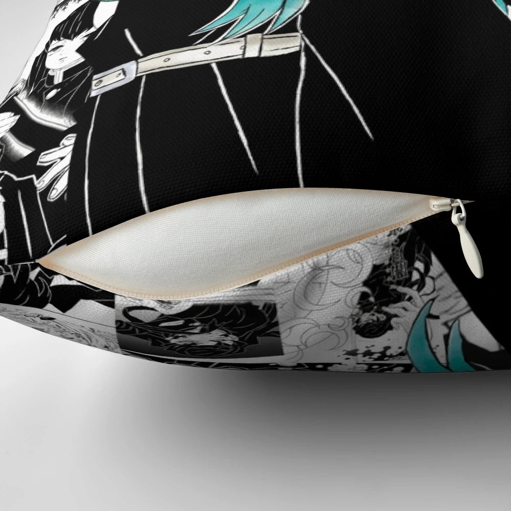 Muichiro Tokito Demon Slayer Anime Pillow with Hashira Collage Design