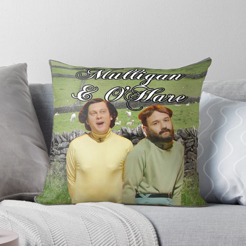 Mulligan and O'Hare Comedy Music Album Cover Pillow