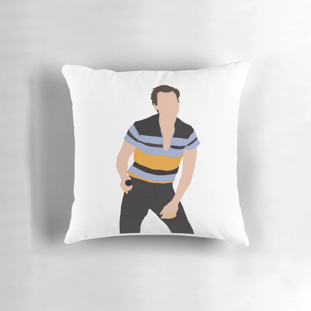 MUNICH I Pillow featuring a digital art design inspired by Harry Styles' "As It Was" music video