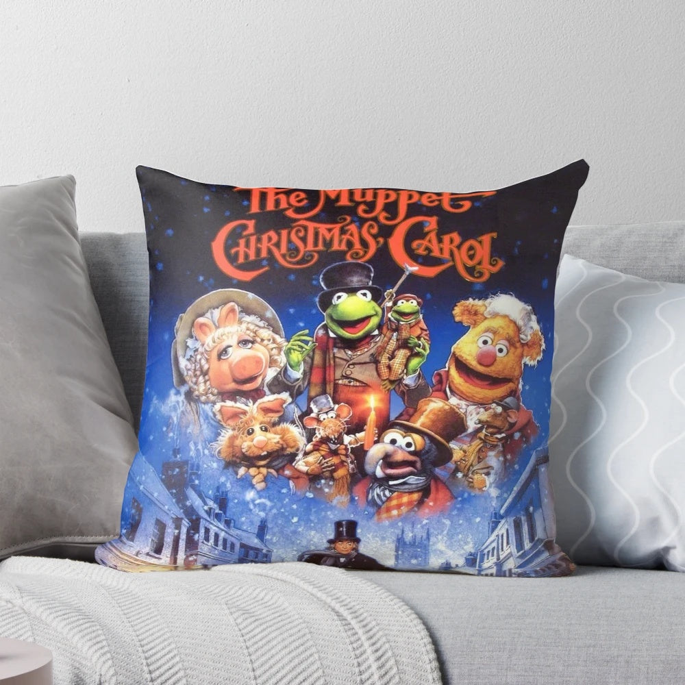 Muppet-Inspired Christmas Pillow with Drummer Animal from The Muppets Show