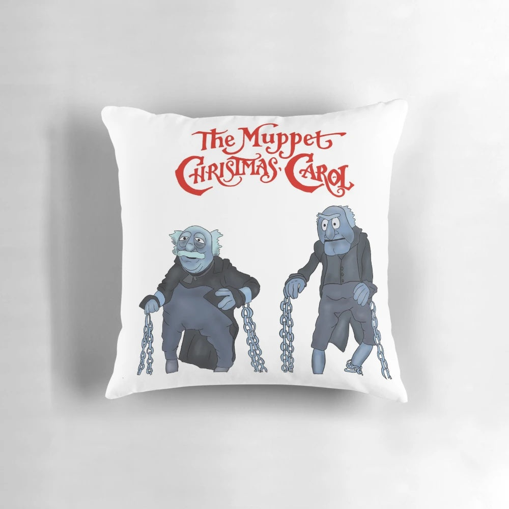 Muppets Christmas Carol Marley and Marley Christmas Jumper Pillow