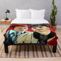 Murder Husbands themed plush blanket featuring Will Graham and Hannibal Lecter
