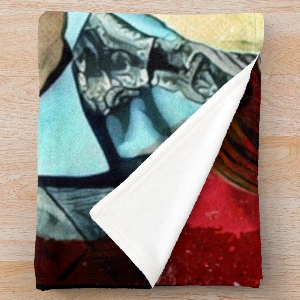Murder Husbands themed plush blanket featuring Will Graham and Hannibal Lecter