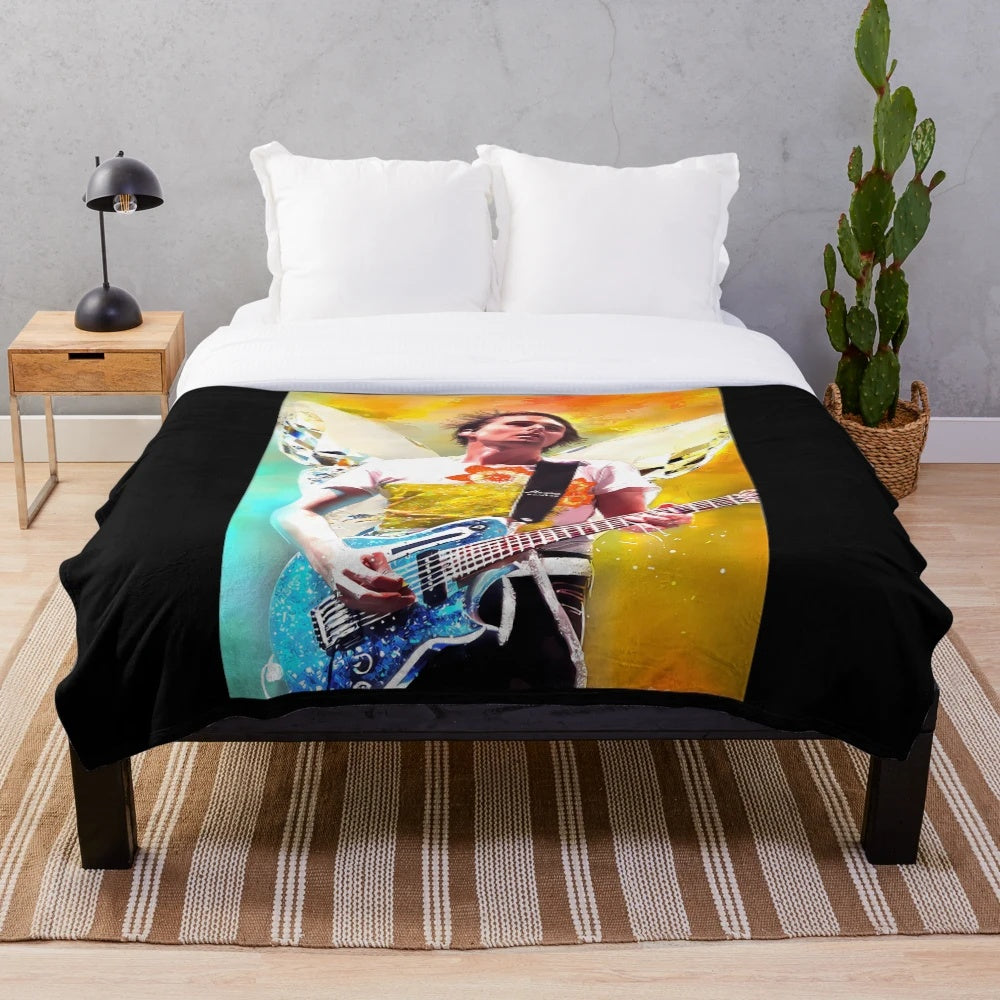 Muse-inspired plush blanket with band logo