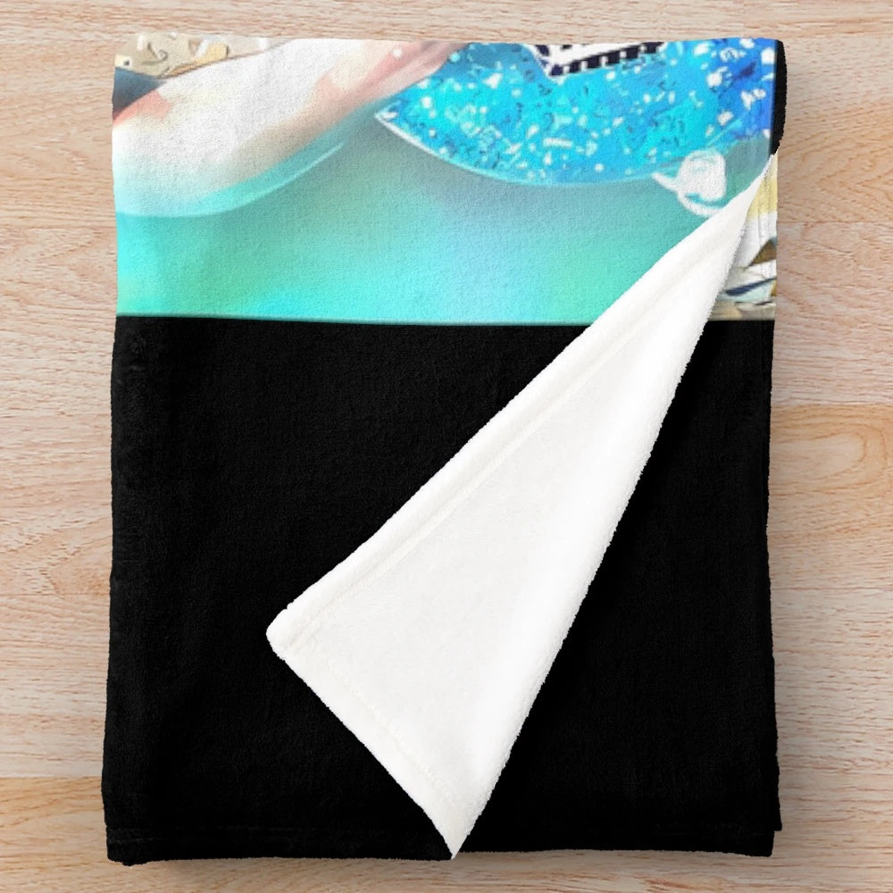 Muse-inspired plush blanket with band logo