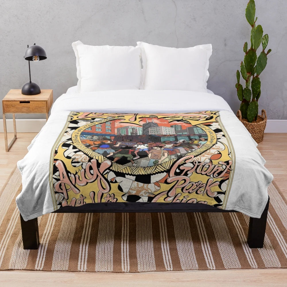 Lollapalooza Festival 2024 Plush Blanket