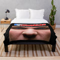 Behind Blue Eyes Plush Blanket featuring Limp Bizkit inspired design