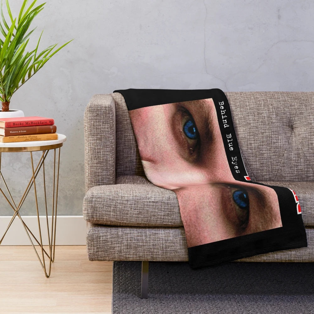 Behind Blue Eyes Plush Blanket featuring Limp Bizkit inspired design