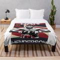 Music-themed plush blanket with soft, cozy design
