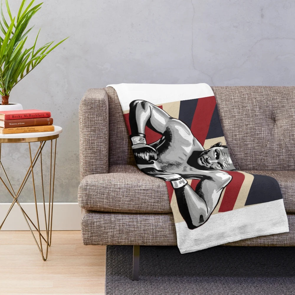Music-themed plush blanket with soft, cozy design