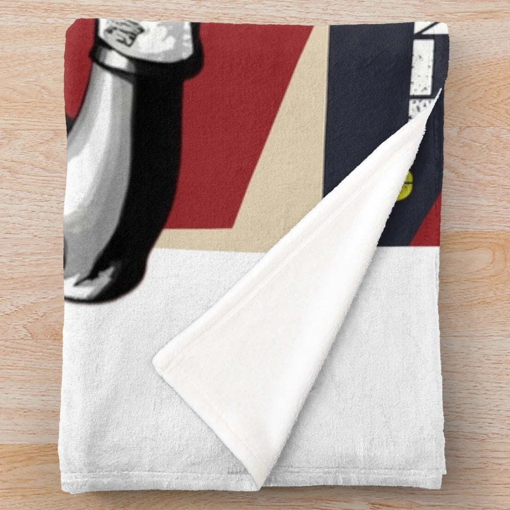 Music-themed plush blanket with soft, cozy design