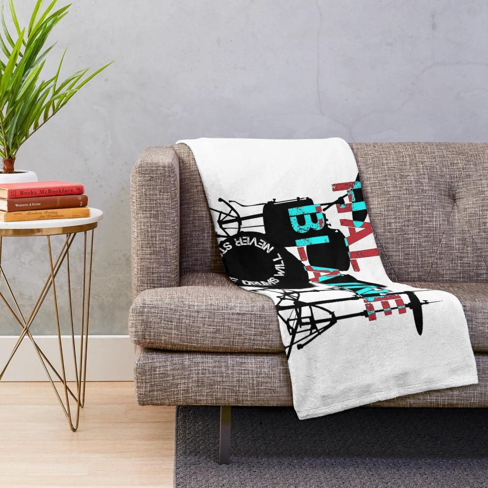 Hal Blaine Drummer Plush Blanket