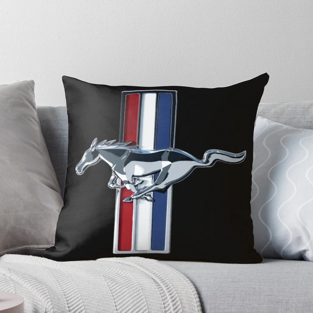 Stylish Ford Mustang-themed Pillow for Car Lovers