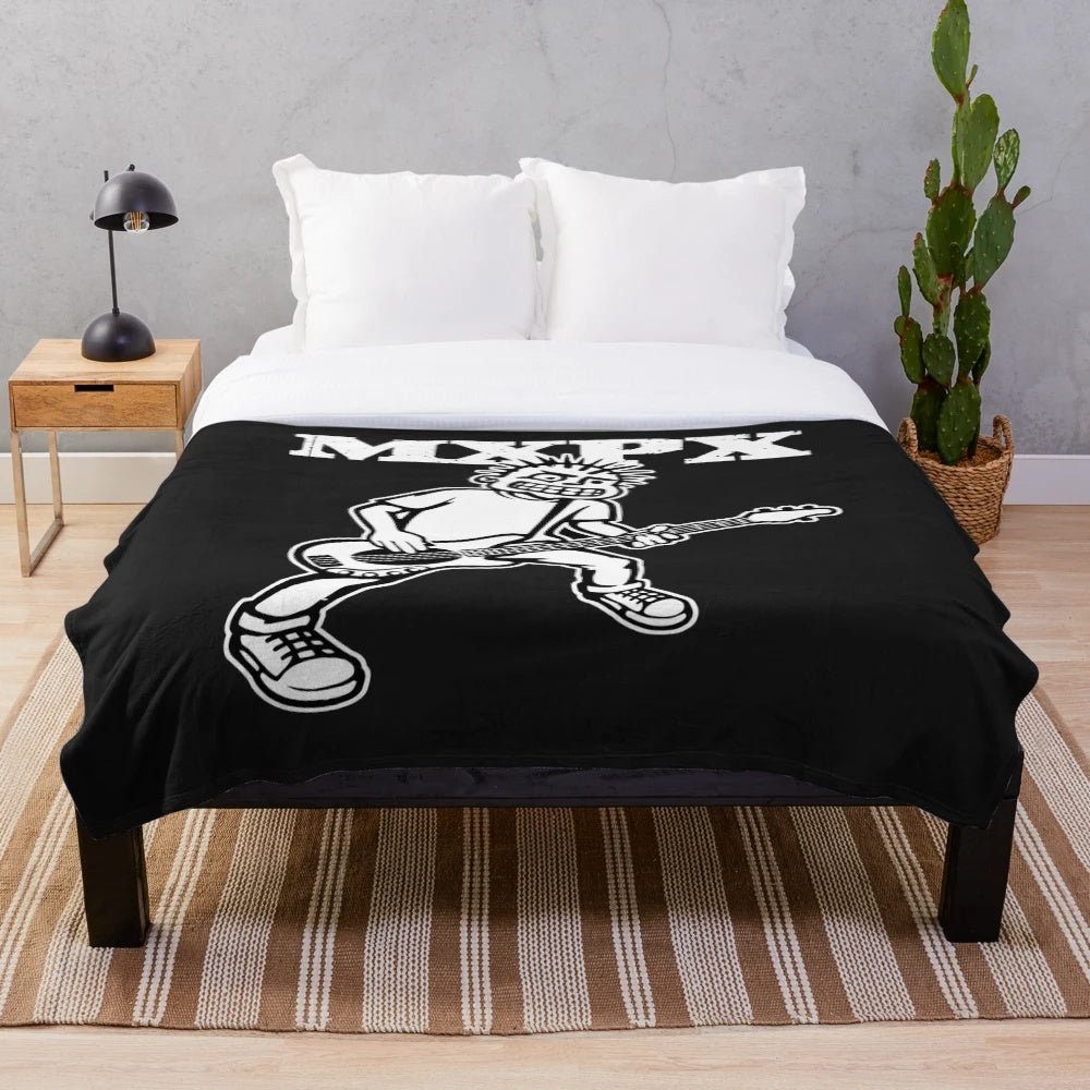 Mxpx music themed plush blanket
