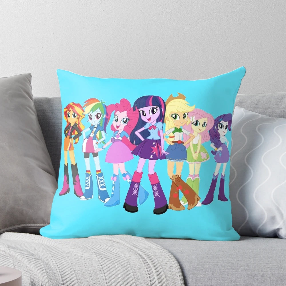 Soft and cuddly plush pillow featuring the Mane Six characters from My Little Pony: Equestria Girls