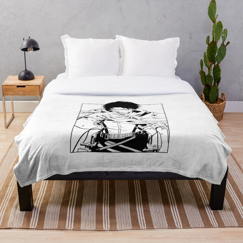 Dark and moody "Bad Boy" inspired plush blanket