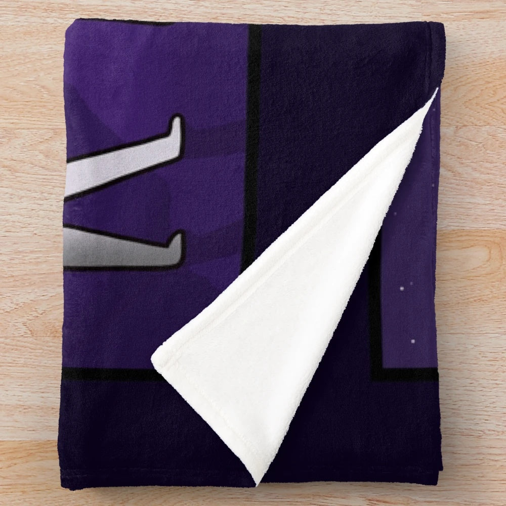 A soft and cozy plush blanket featuring the Fresno Nightcrawler, a mysterious cryptid from California.