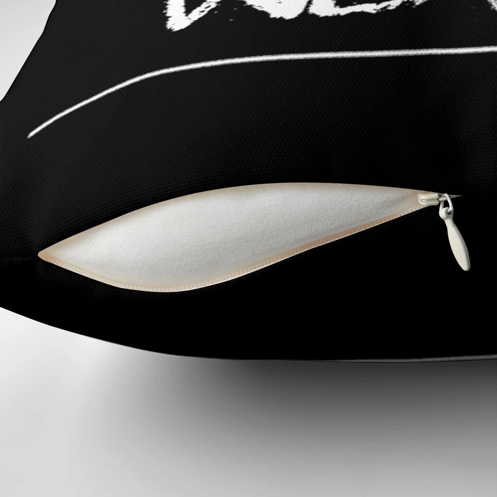 A cozy pillow design featuring elements from the Silent Hill video game series.