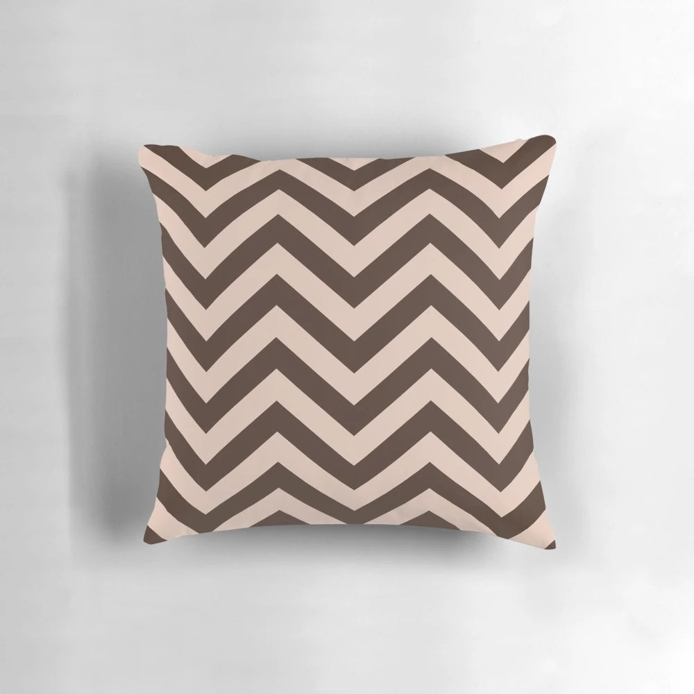 Surreal black and white 'Twin Peaks' inspired horror pillow