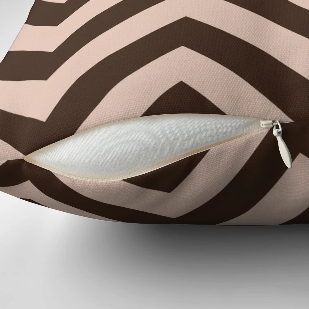 Surreal black and white 'Twin Peaks' inspired horror pillow