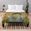 Plush blanket featuring a digital art edit of Bollywood diva Sri Devi