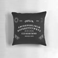 Ouija board pillow with occult and mystic design for paranormal séances