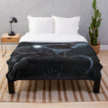 Plush blanket featuring an anthro canine character in a dark, fantasy-inspired design