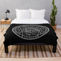 Plush blanket featuring the seals of the seven archangels