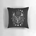 Decorative crystal moon pillow with vintage-inspired design