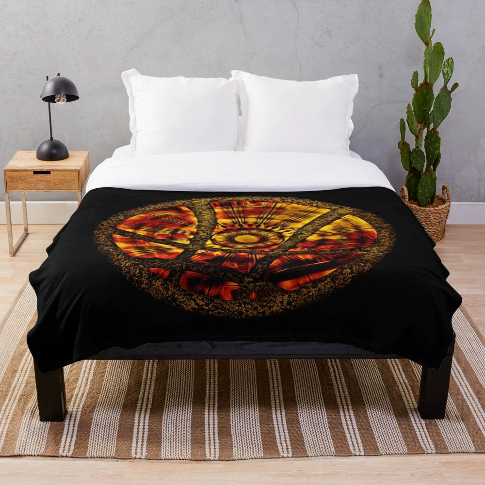 Plush blanket featuring Dr. Strange and magical symbols