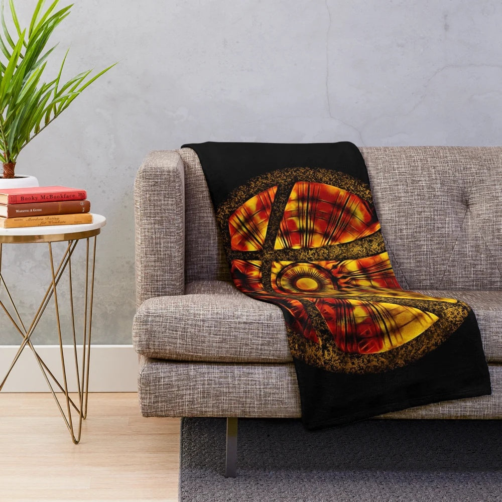Plush blanket featuring Dr. Strange and magical symbols
