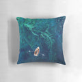 Decorative dragon bones pillow with a mystical, fantasy design