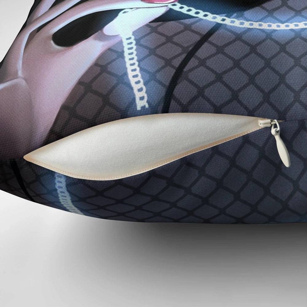 A plush fortune teller pillow with a mysterious crystal ball design
