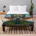 Gaia Plush Blanket - Visionary nature-inspired design honoring the earth goddess